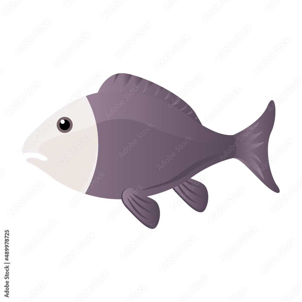 fish cartoon vector illustration isolated object fish cartoon vector illustration isolated object