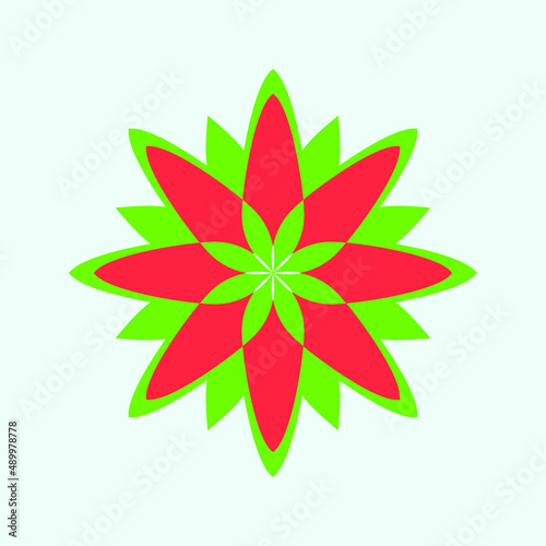 Vector Beautiful Colored Floral Design