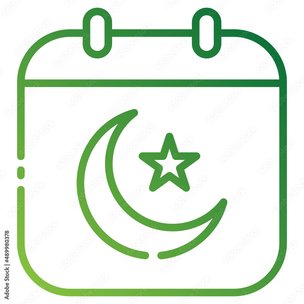 Illustration of Islamic Calendar design icon Illustration of Islamic Calendar design icon