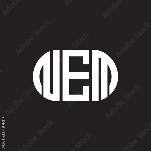 NEM letter logo design on black background. NEM creative initials letter logo concept. NEM letter design.