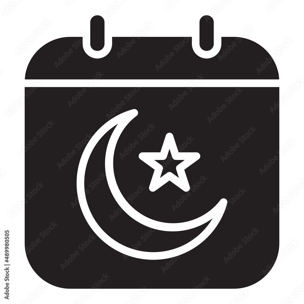 Illustration of Islamic Calendar design icon Illustration of Islamic Calendar design icon