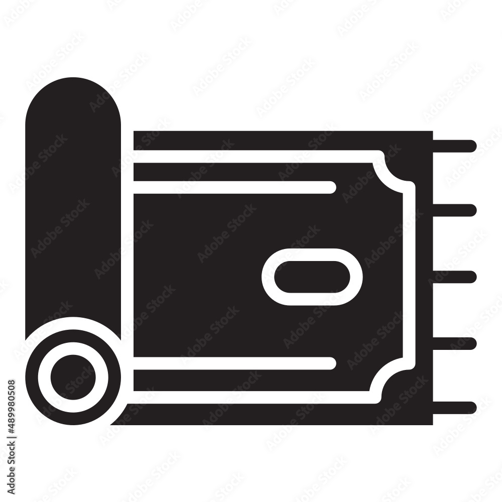 Illustration of Prayer Mat design icon