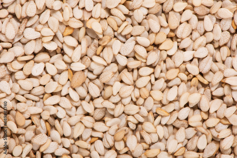 close up of sesame seeds texture background