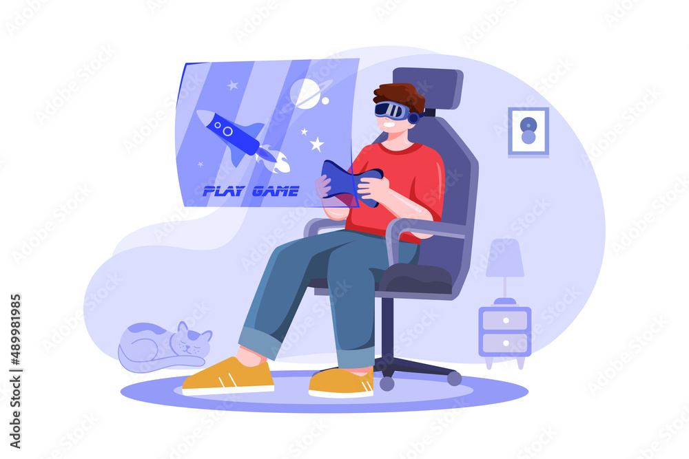 Blockchain Platform for E-commerce illustration concept Blockchain Platform for E-commerce illustration concept