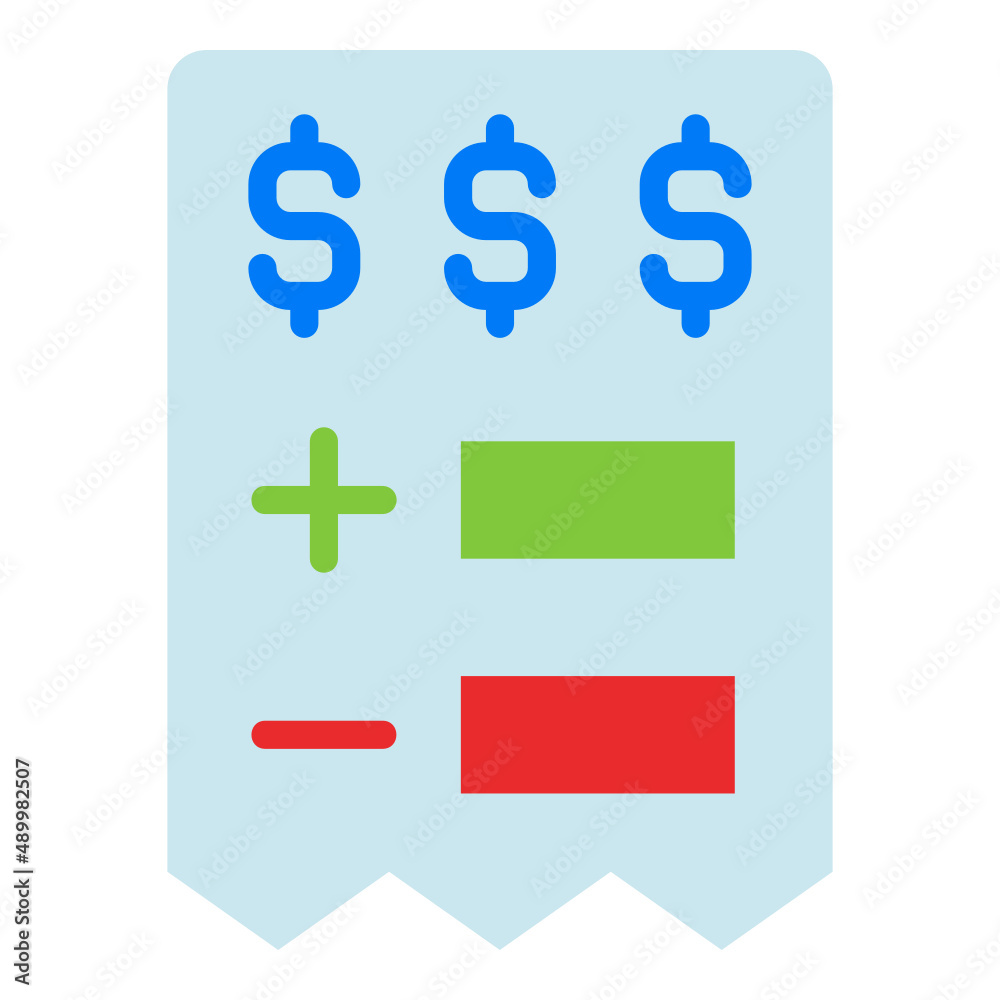 bill invoice payment flat icon. Can be used for digital product, presentation, print design and more. bill invoice payment flat icon. Can be used for digital product, presentation, print design and more.