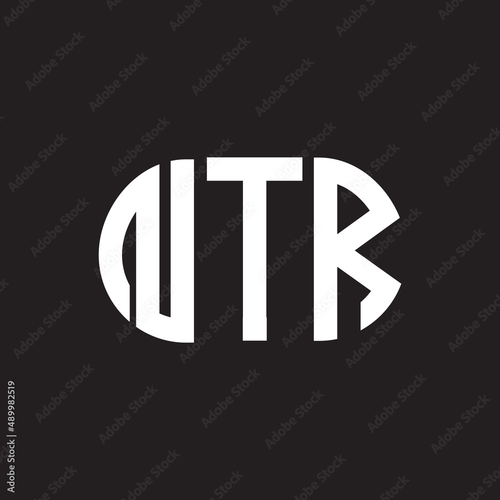 NTR letter logo design on black background. NTR creative initials letter  logo concept. NTR letter design. Stock Vector | Adobe Stock