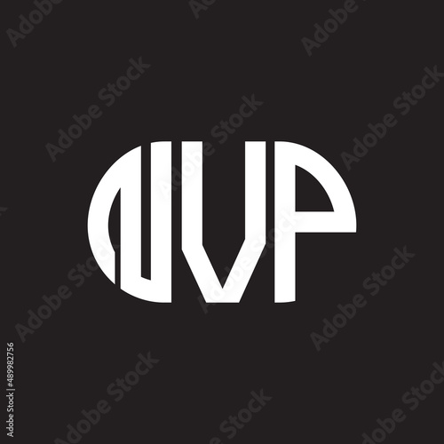 NVP letter logo design on black background. NVP creative initials letter logo concept. NVP letter design. photo