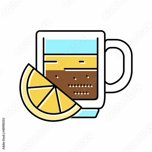 italian coffee color icon vector illustration