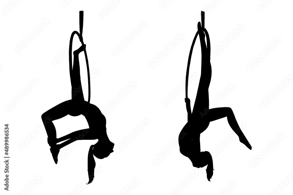 Gymnastics Silhouette Symbol | 3D model