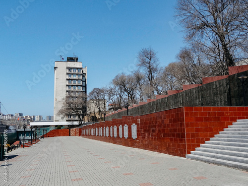 Nature, sights, architecture and life of the city of Vladivostok. urban view