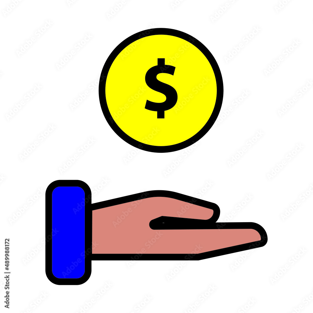 learn and education learn money icon for website, presentation, symbol