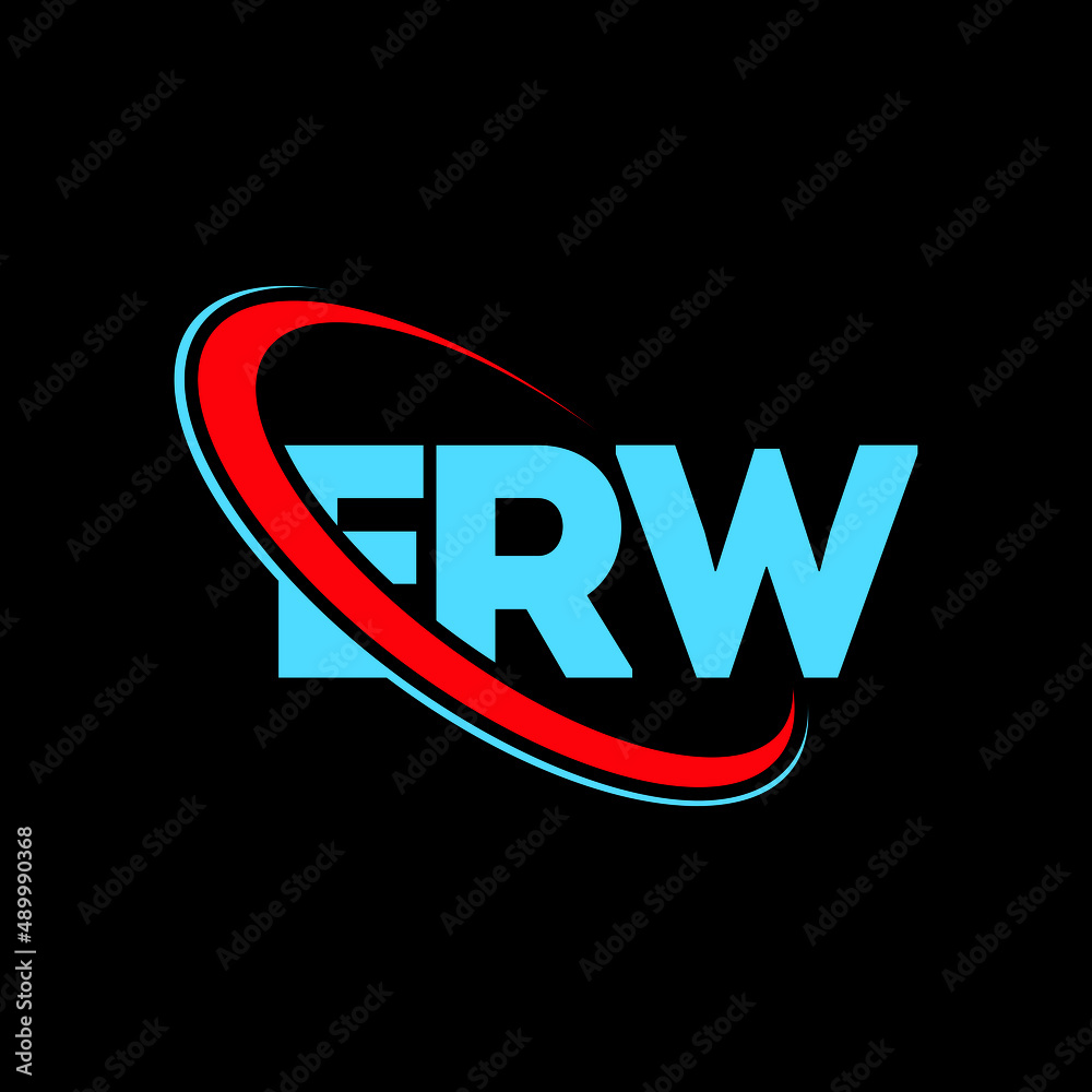 Erw Deutschland Gmbh Abbuchung ERW logo. ERW letter. ERW letter logo design. Initials ERW logo linked