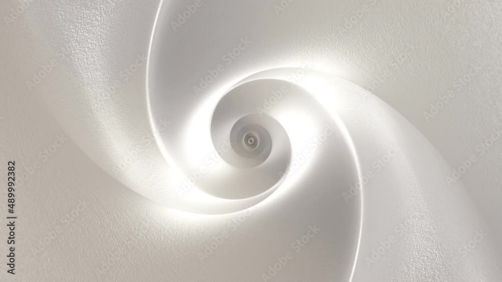 WHITE Tunnel Flag Animation Loop, 4k
