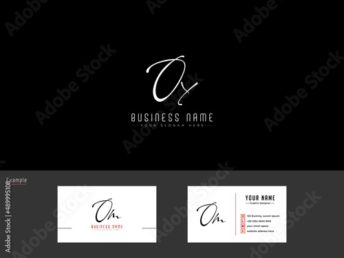 Alphabet OY Signature Logo Icon, Initial Oy yo Luxury Logo and unique business card design