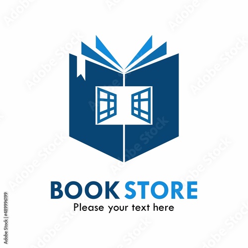 Book store logo template illustration