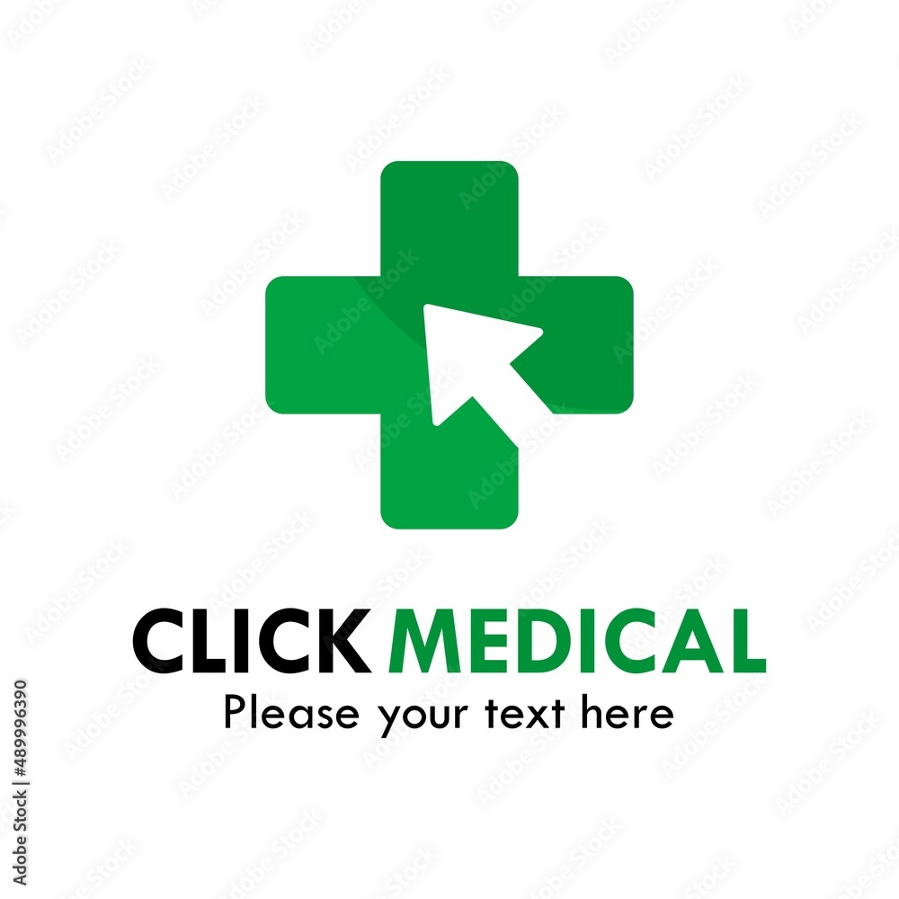 Click medical logo template illustration Click medical logo template illustration