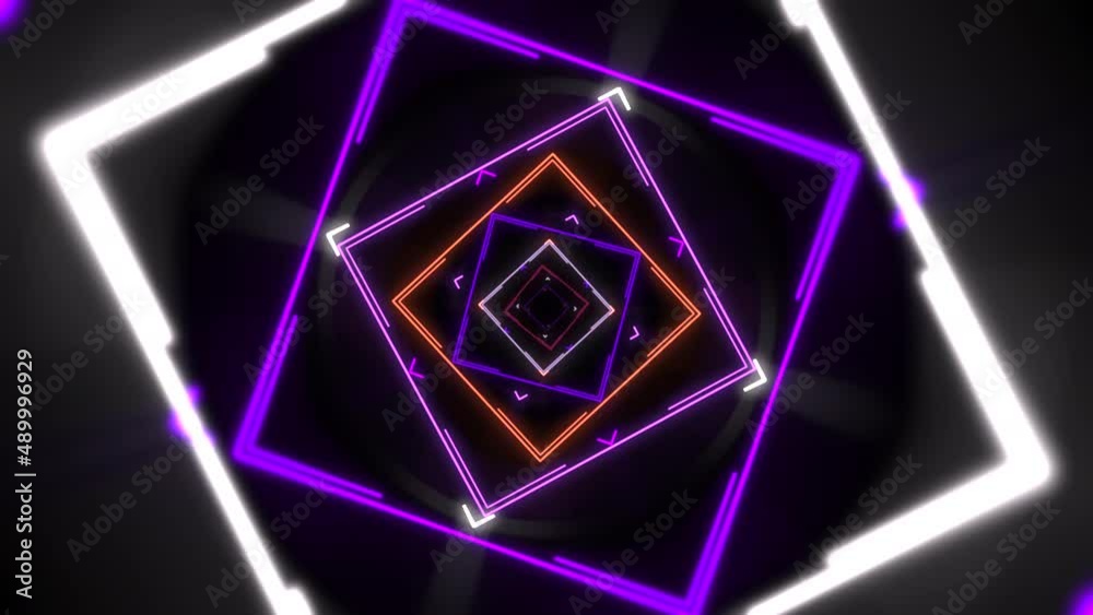 Neon colorful lines and squares in space, abstract futuristic, cyber and music style background Neon colorful lines and squares in space, abstract futuristic, cyber and music style background