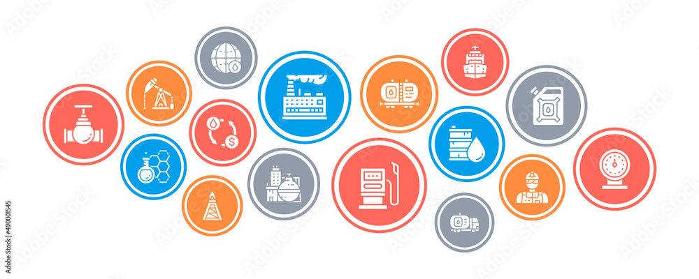 Oil industry concept illustration banner. Fuel Truck, Engineer, Gasoline, Cargo Ship vector banner for web page. Oil industry concept illustration banner. Fuel Truck, Engineer, Gasoline, Cargo Ship vector banner for web page.