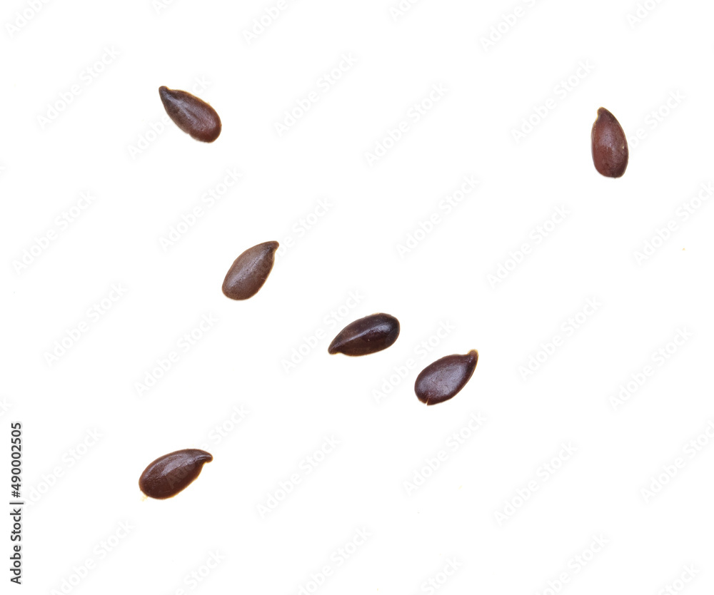 Sesame seeds isolated on white background. Sesame seeds isolated on white background.