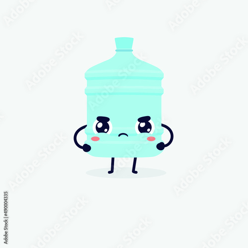 water gallon character. gallon icon. gallon logo