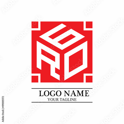 Rgo monogram logo vector photo
