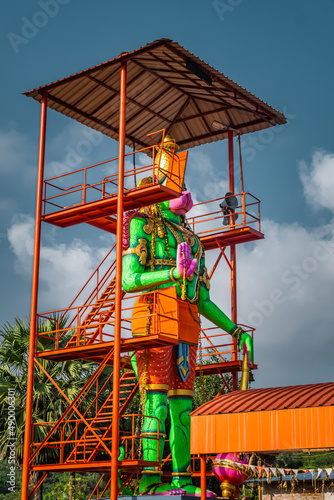 Vishwaroopa varada Anjaneyar Temple at Chengalpattu - Thiruporur Road, Pulikudivanam village, Thiruvadisoolam, Tamil Nadu, South India.