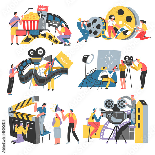 Cinema and filmmaking industry, team and director