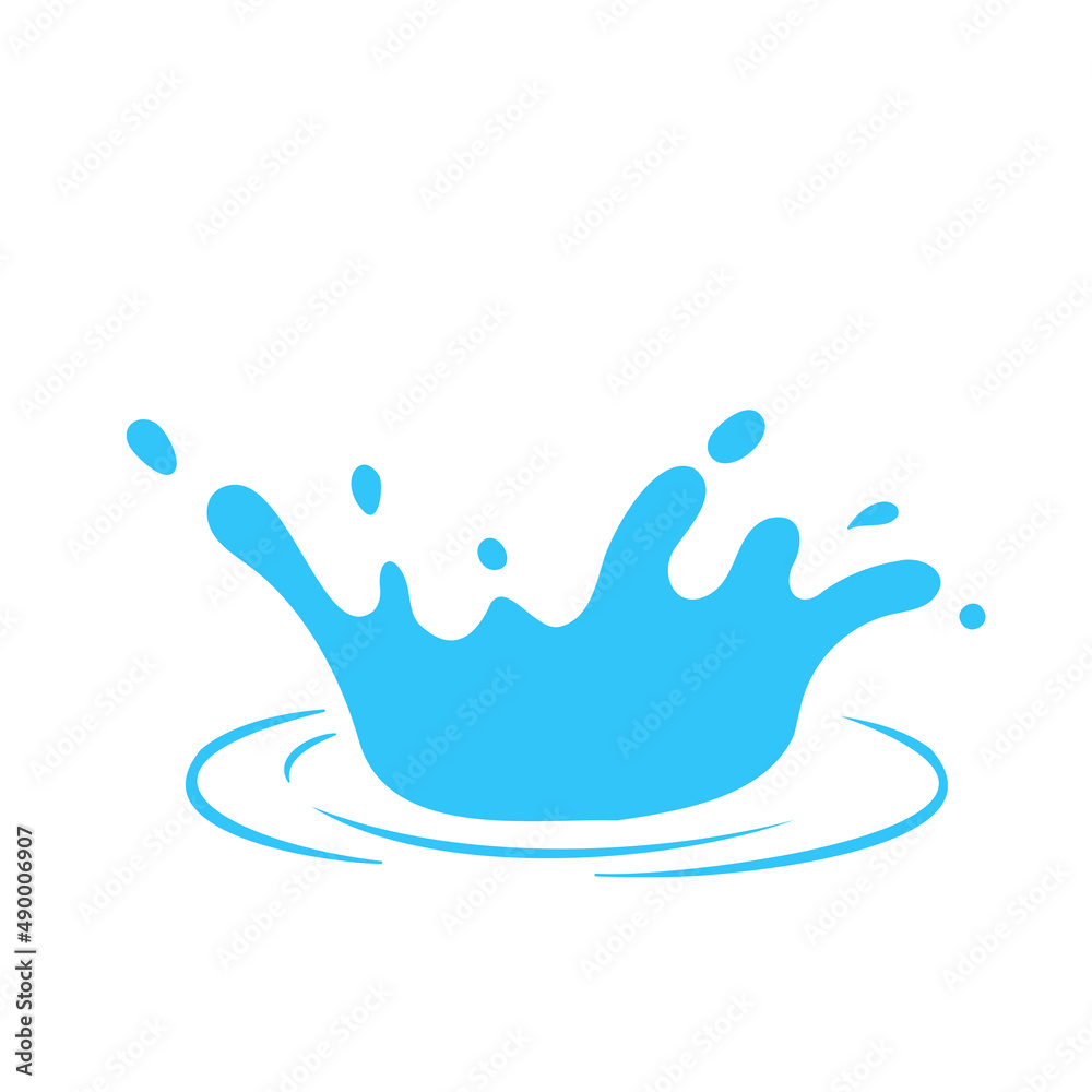 Vector water droplets splash. Concept of reducing water use on World Water Day Vector water droplets splash. Concept of reducing water use on World Water Day