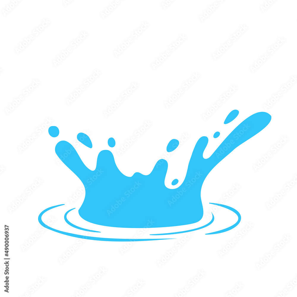 Vector water droplets splash. Concept of reducing water use on World Water Day Vector water droplets splash. Concept of reducing water use on World Water Day