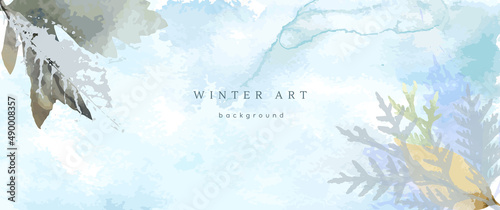 winter art watercolor season holiday texture white