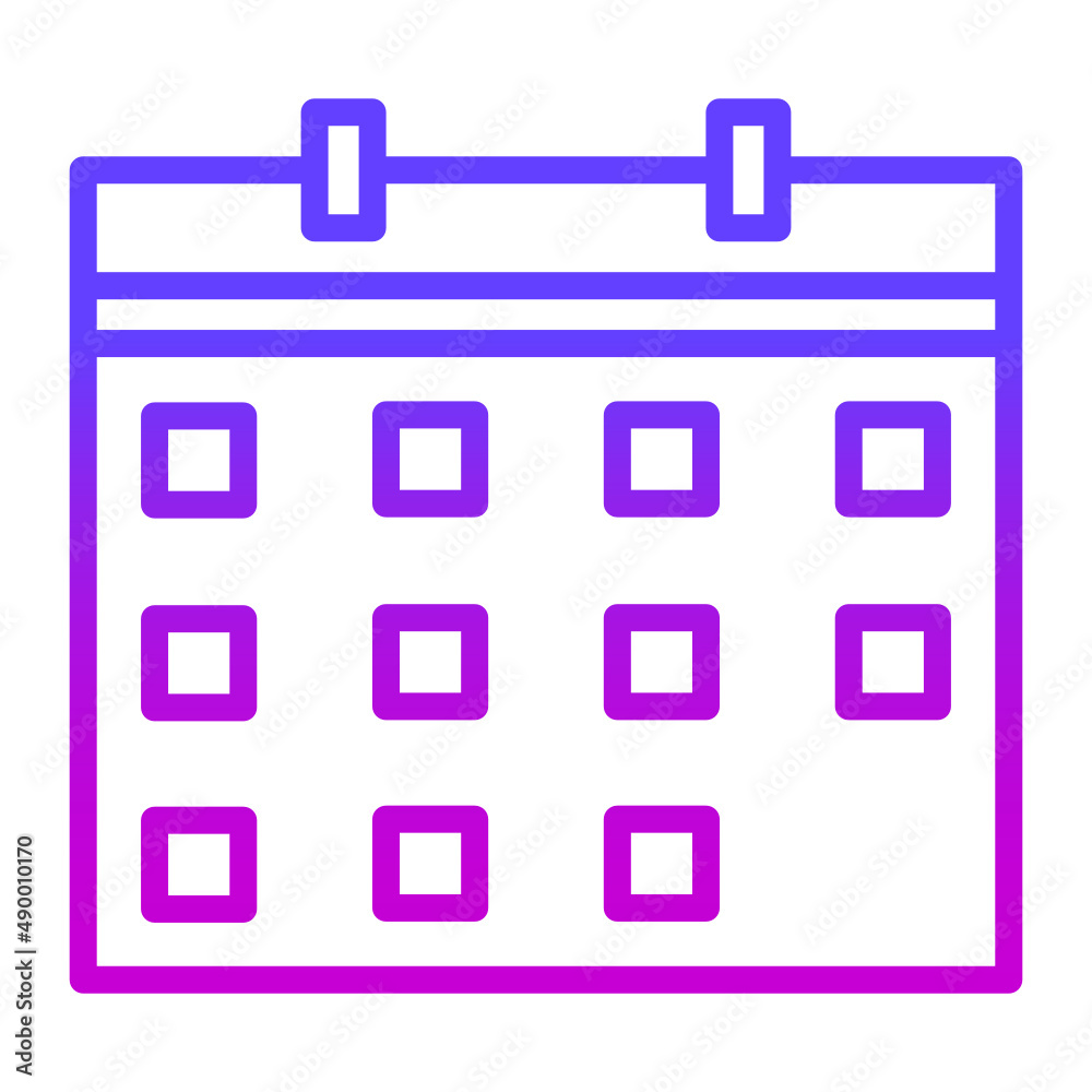 Illustration of Calendar design icon Illustration of Calendar design icon