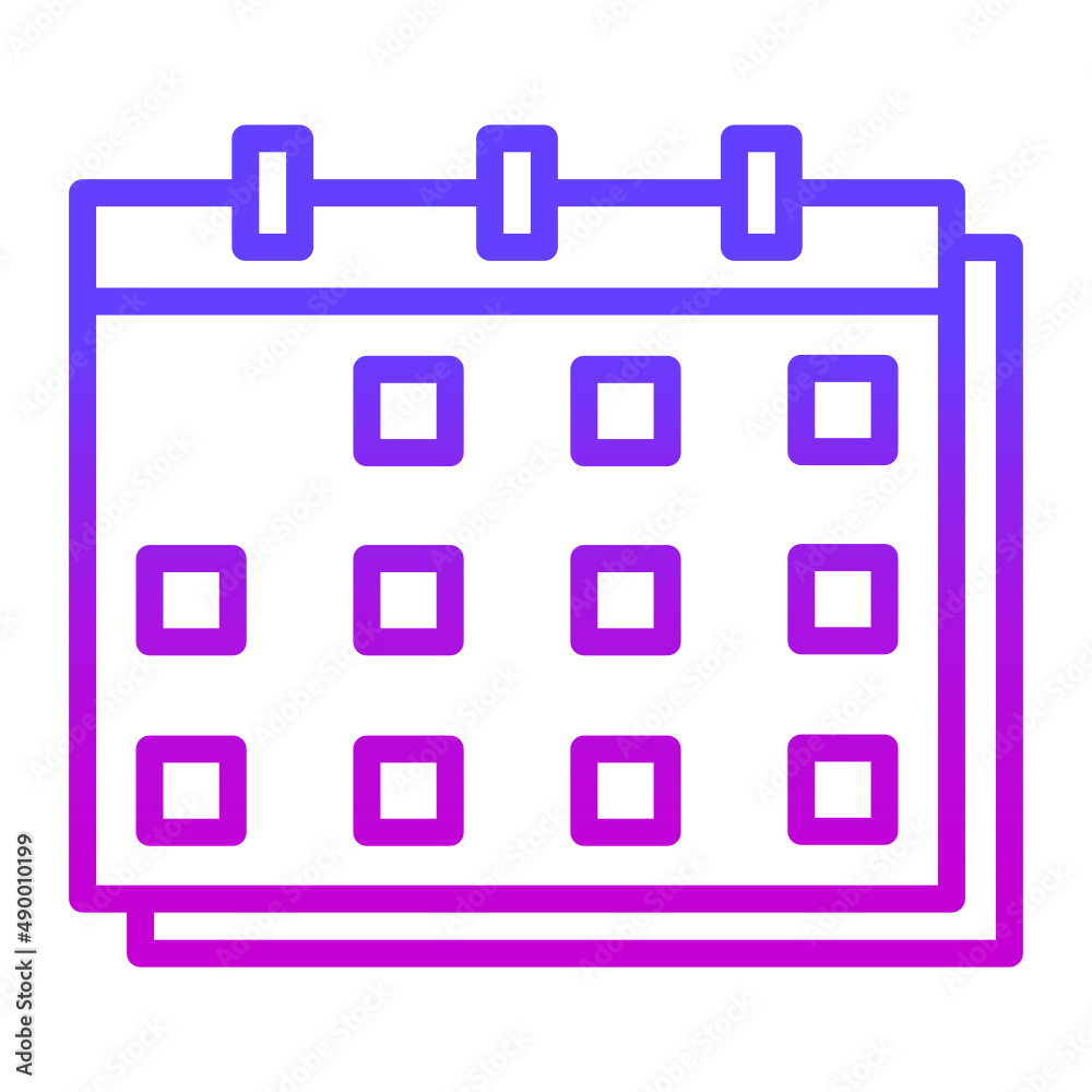 Illustration of  Calendar design icon