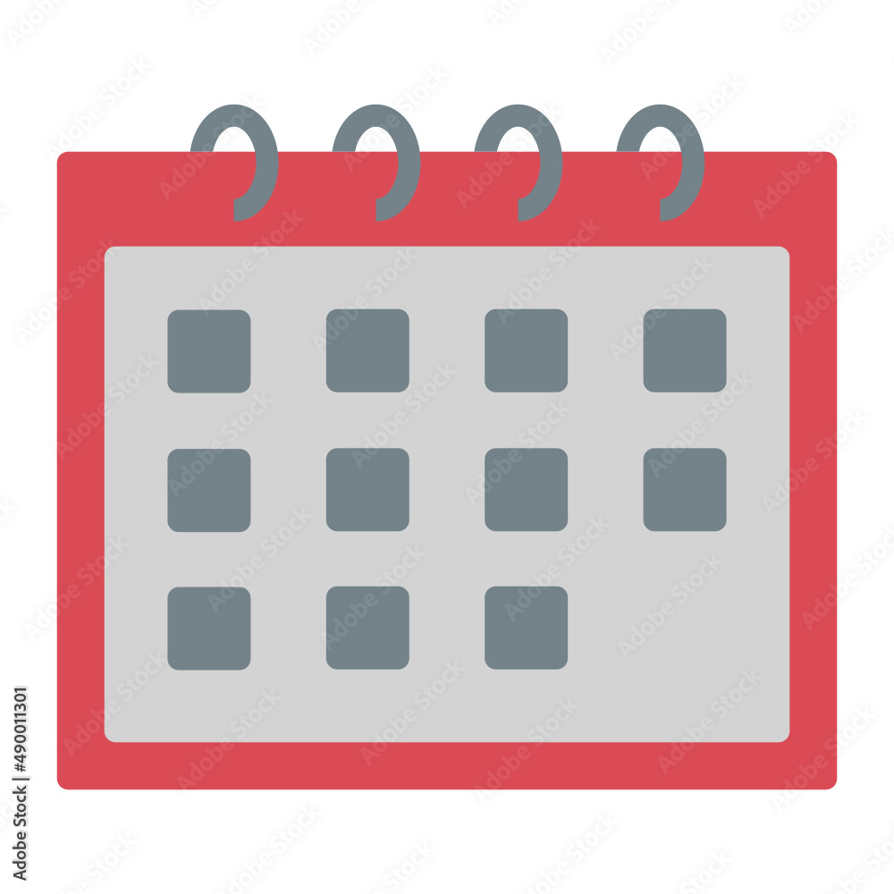 Illustration of Calendar design icon Illustration of Calendar design icon