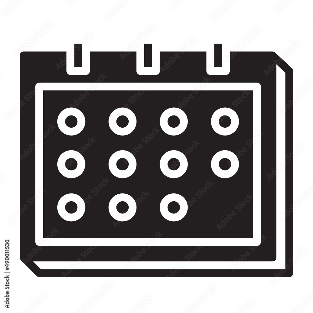 Illustration of Calendar design icon