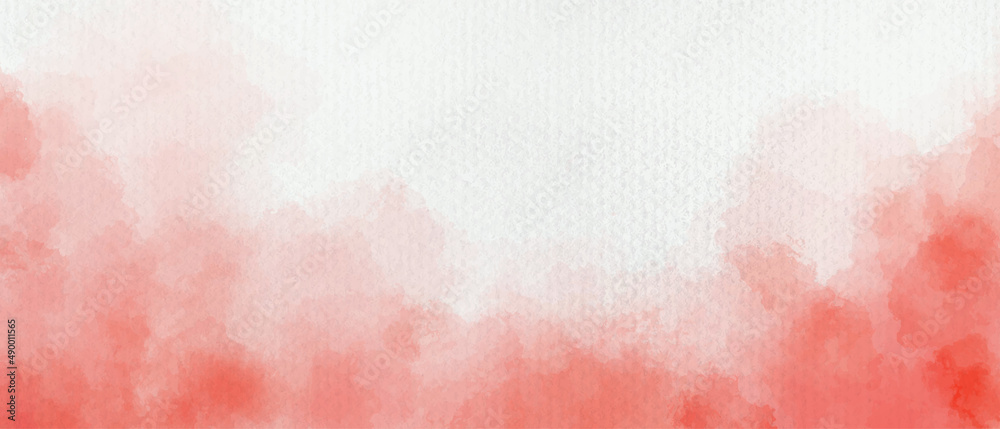 Hand painted pink and white color with watercolor texture abstract background	
