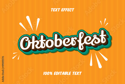 Oktoberfest Lettering Style Editable Text Effect