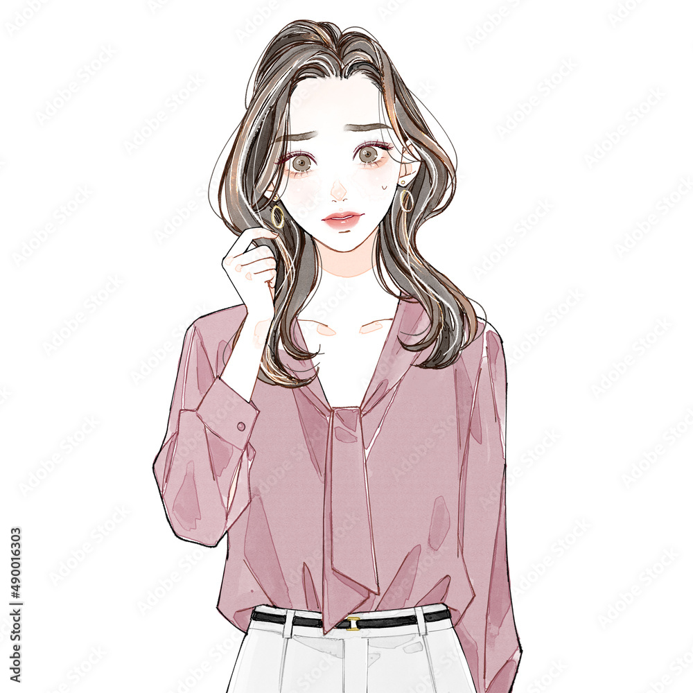 30代女性(OL)_苦笑