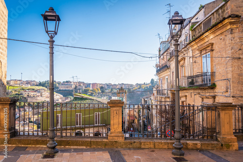 Cuadro en lienzo View of Piazza Armerina City Centre, Enna, Sicily, Italy, Europe