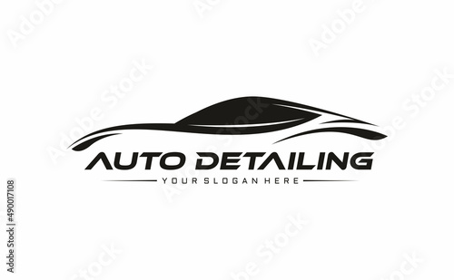 car silhouette logo design, simple and modern concept. vector eps 10
