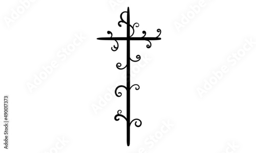 Lent Season. Cross Design for print or use as poster, card, flyer, Tattoo or T Shirt
