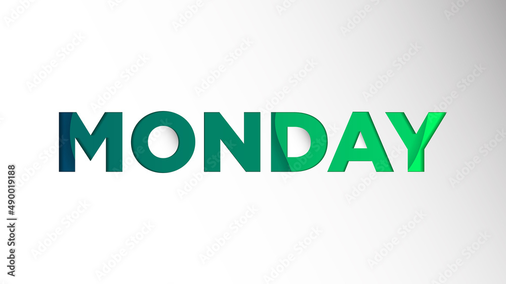 Name of The Day Background Template. Holiday Vector Illustration of Paper Cut Monday. Name of The Day Paper Cut Background Festive Poster or Banner Design. Modern Days of The Week Background Name of The Day Background Template. Holiday Vector Illustration of Paper Cut Monday. Name of The Day Paper Cut Background Festive Poster or Banner Design. Modern Days of The Week Background