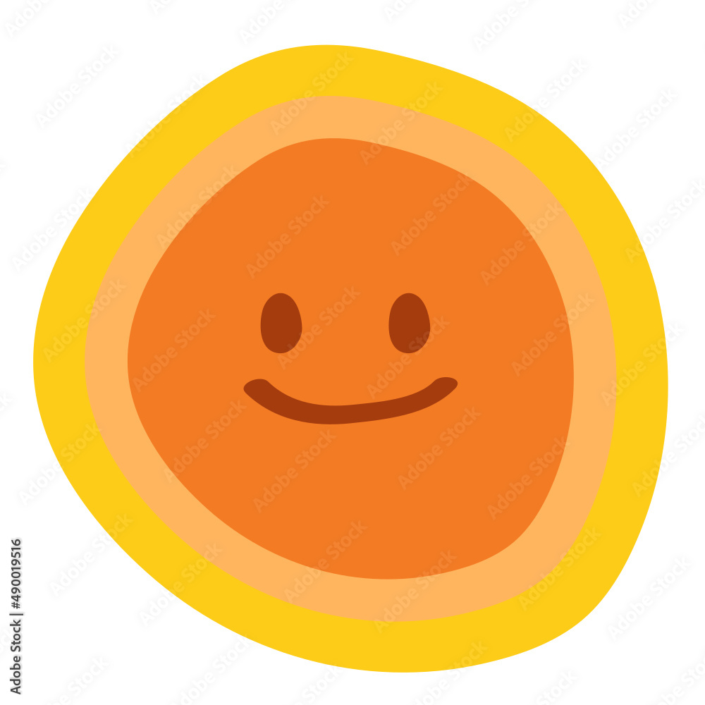 Fototapeta premium Sun vector illustration in flat color design