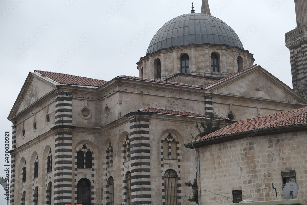 Former Armenian church converted into a mosque in Gaziantep and named as Kurtulus Mosque. Antep Virgin Mary Church or Surp Asdvadzadzin Cathedral, Turkey