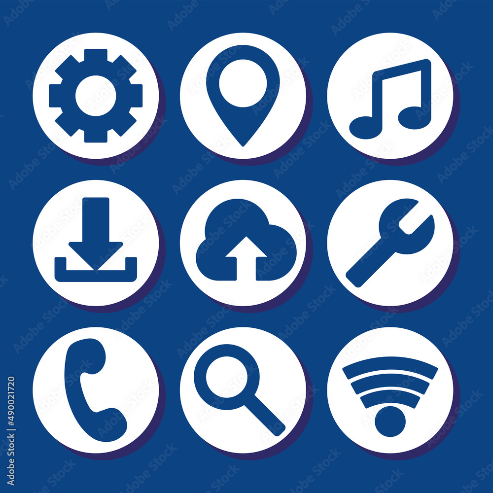 mobile app icon set mobile app icon set