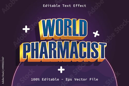 World Pharmacist Day Text Effect