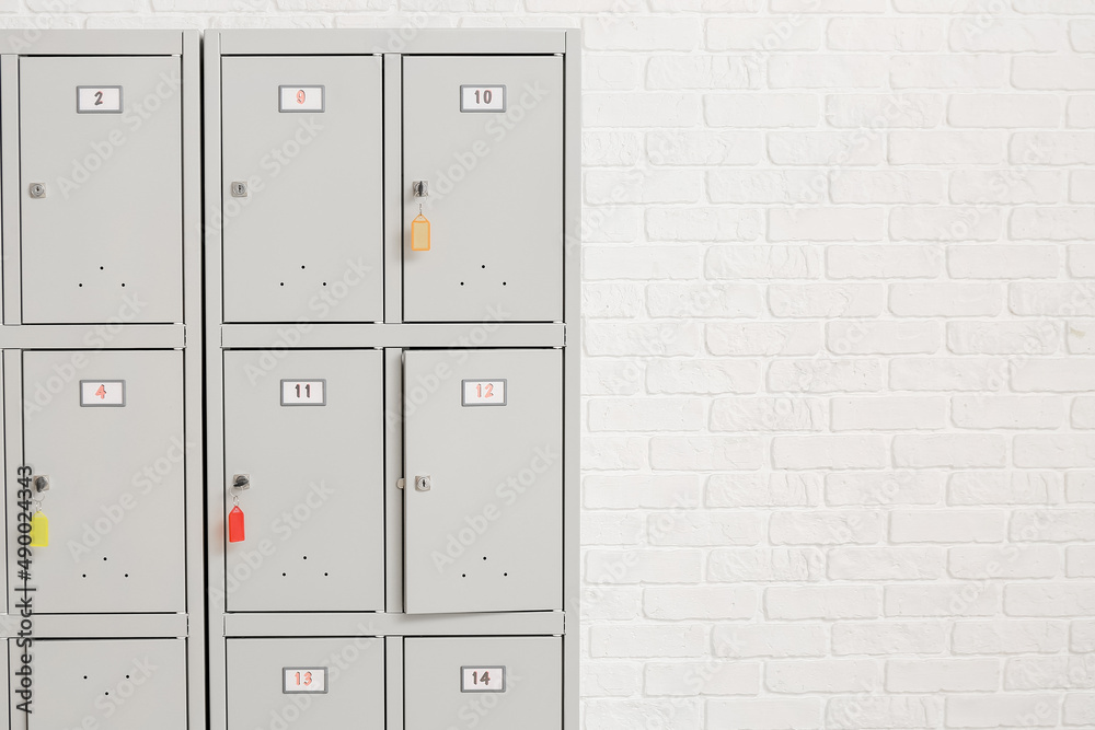 Modern locker near white wall Modern locker near white wall