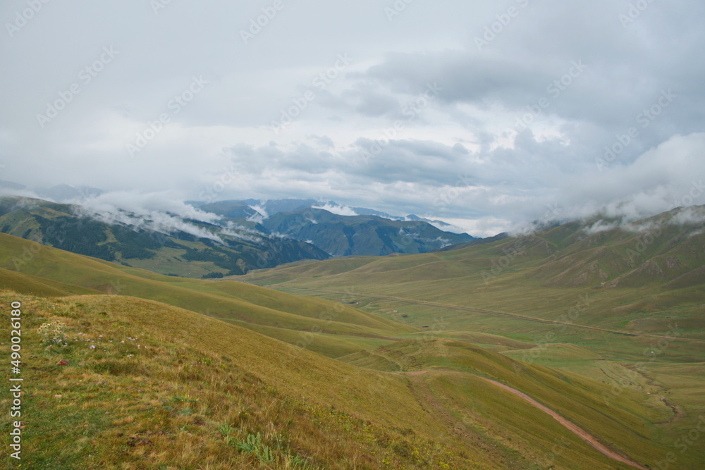 Fototapeta premium Almaty / Kazakhstan - 08.12.2018 : Assy. High plateau. It is located at an altitude of 2750 m above sea level, East of the city of Almaty