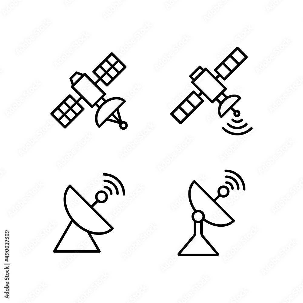 Satellite,Signal Icon Logo Design Vector Template Illustration Satellite,Signal Icon Logo Design Vector Template Illustration