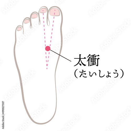 足のツボ　太衝