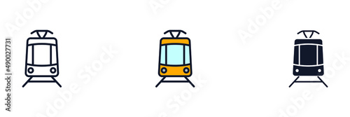 tram icon symbol template for graphic and web design collection logo vector illustration